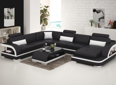 Design Couch Luxus Couchen Leder Sofa Sitz Eck Garnitur Polster Ecke Couch Neu